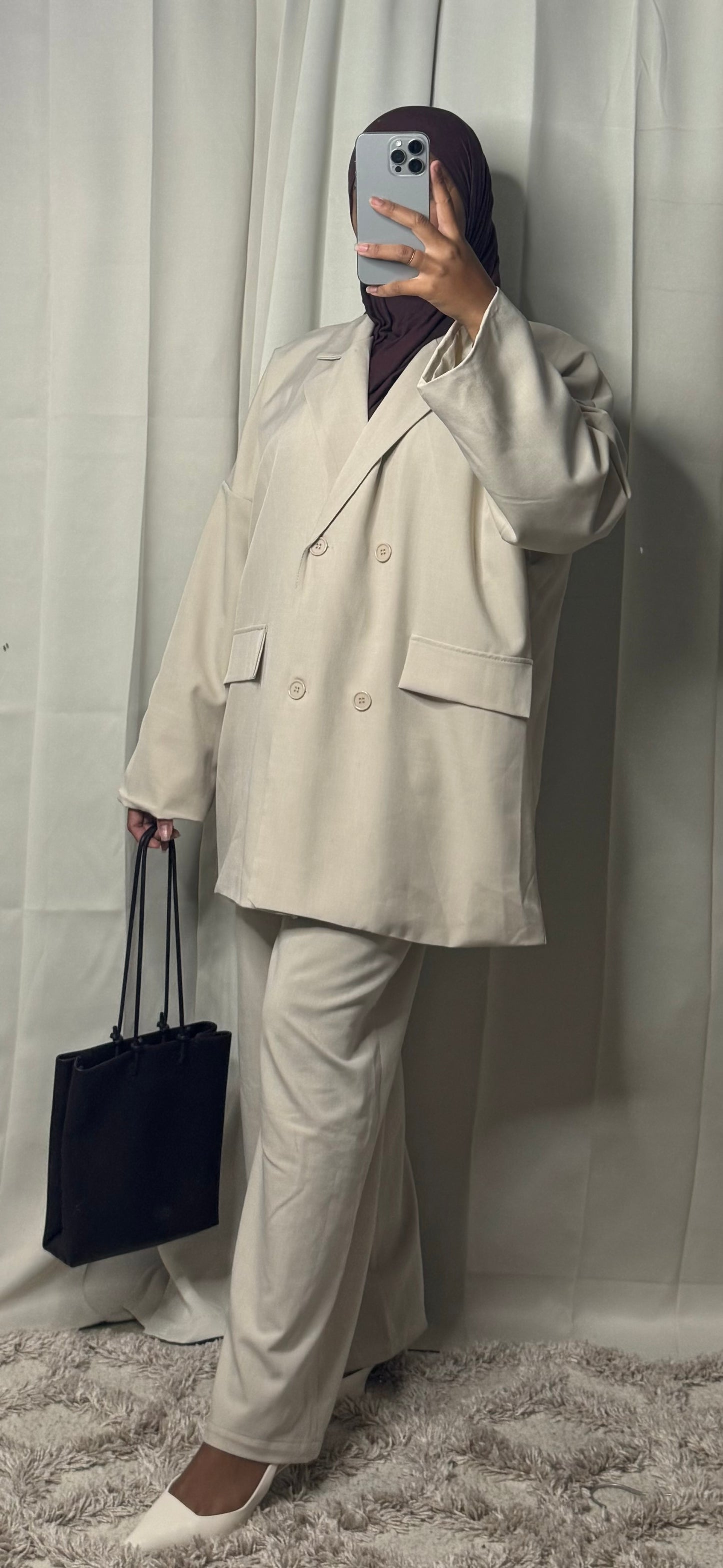 Blazer oversize - BEIGE