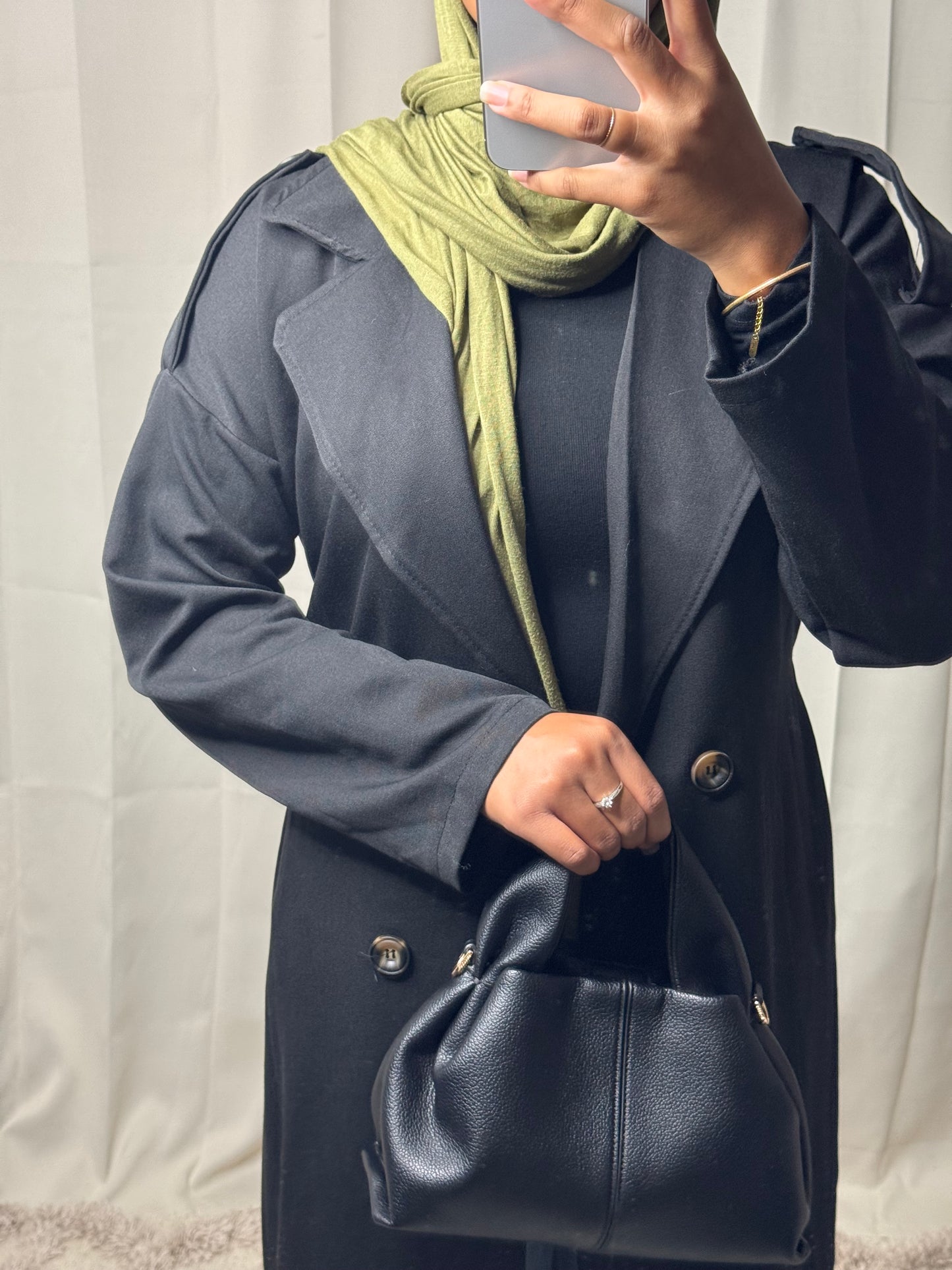 Trench long - NOIR