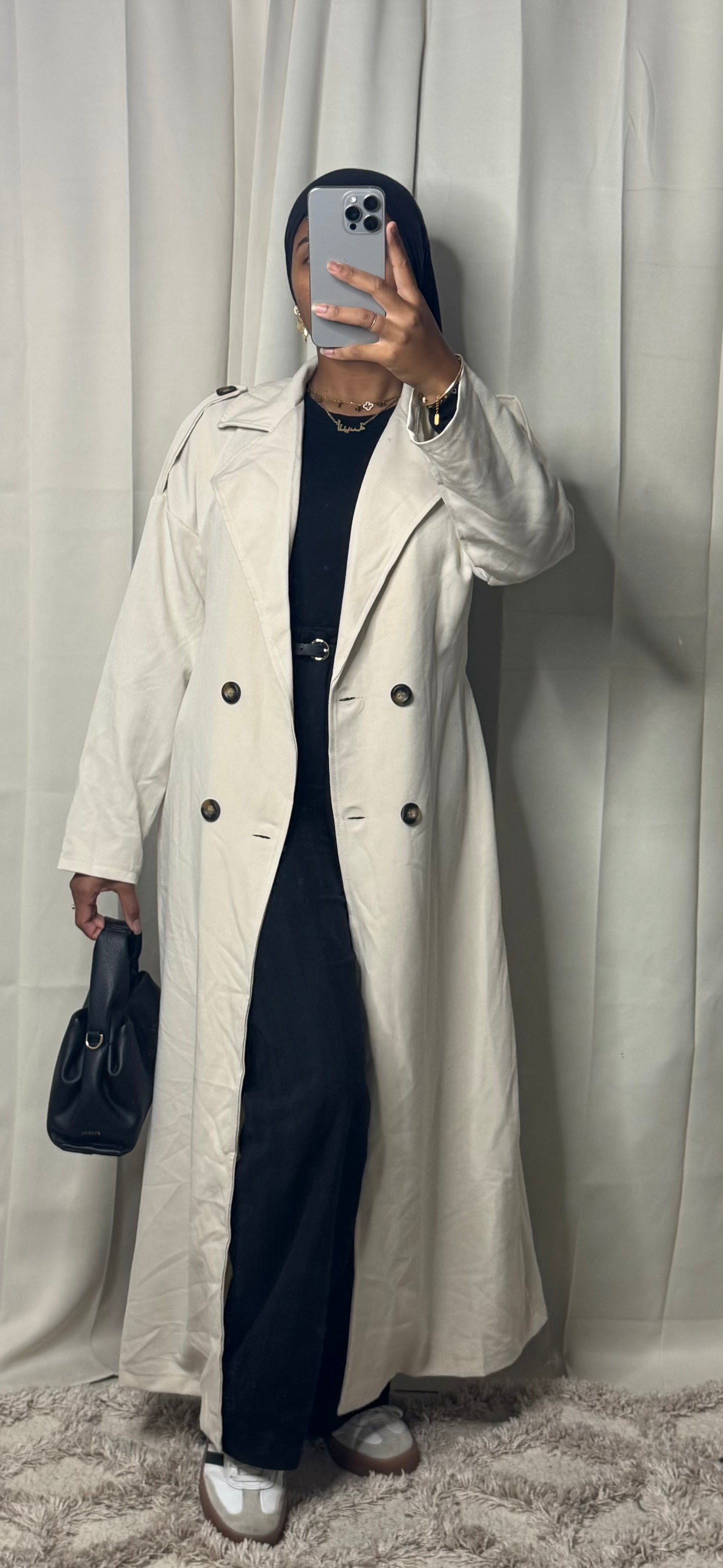 Trench long - BEIGE