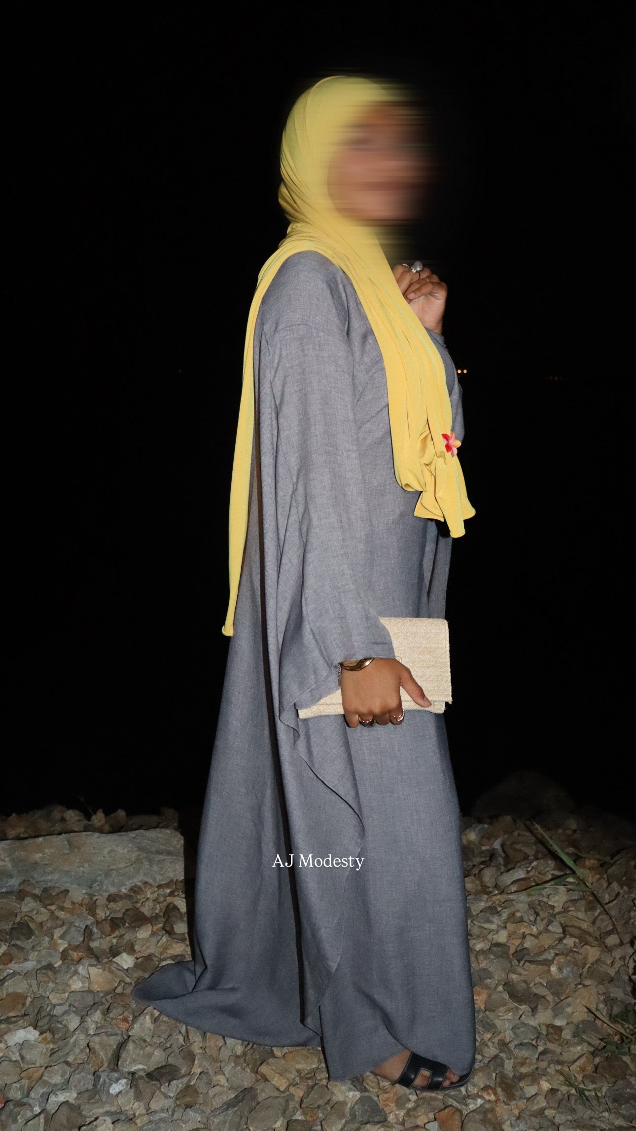 Abaya CAPE - GRISE