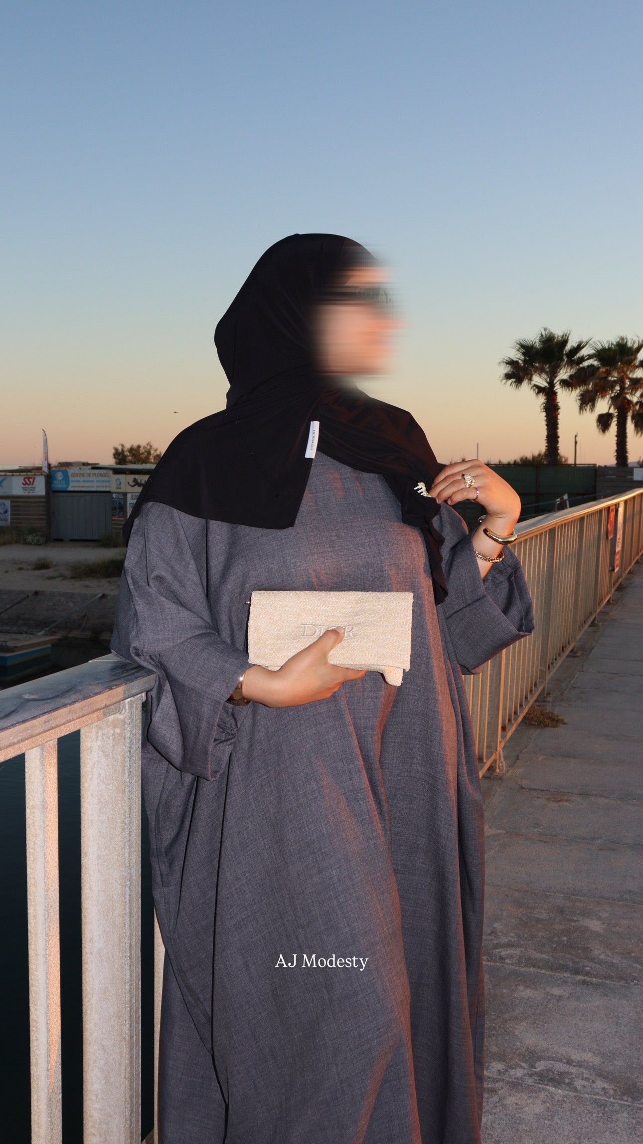 Abaya FARASHA - GRIS