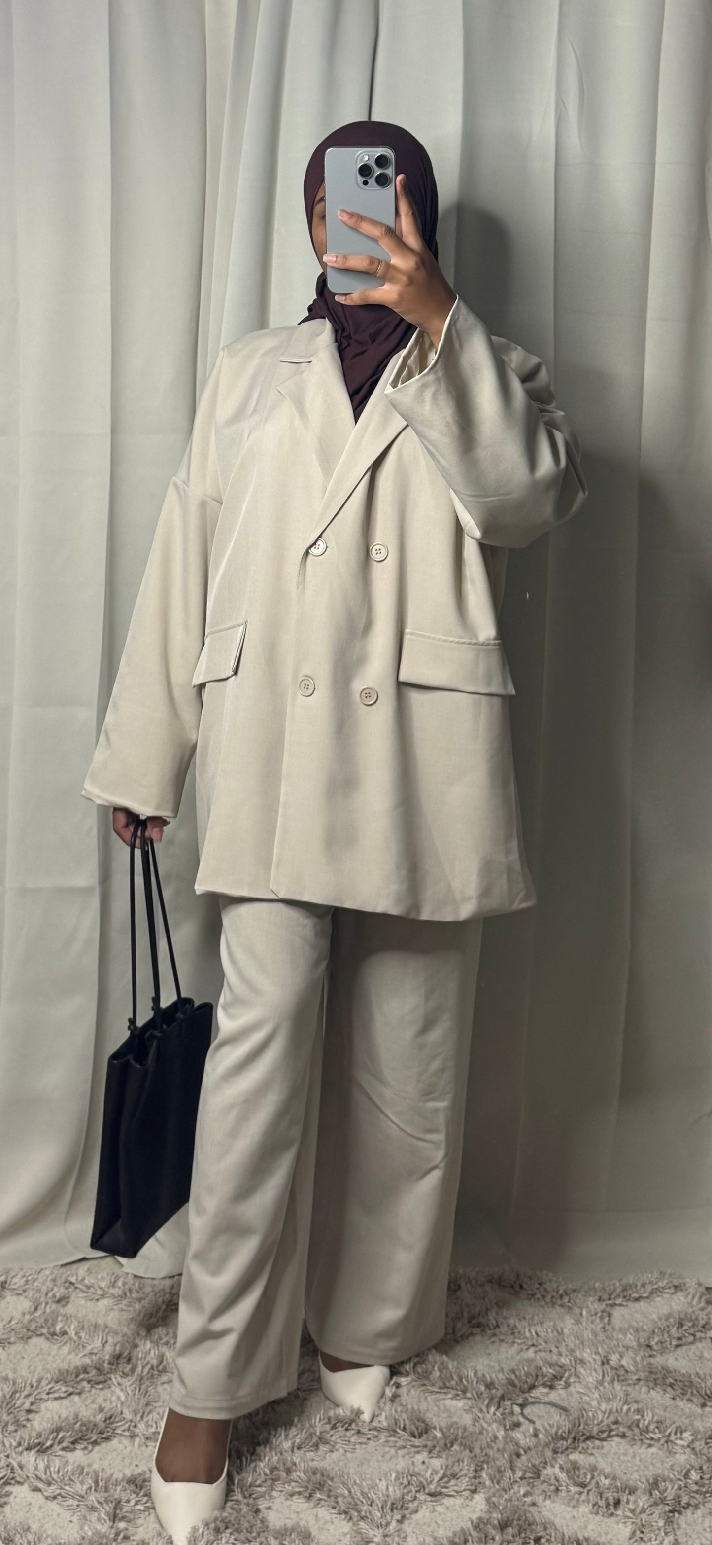 Blazer oversize - BEIGE