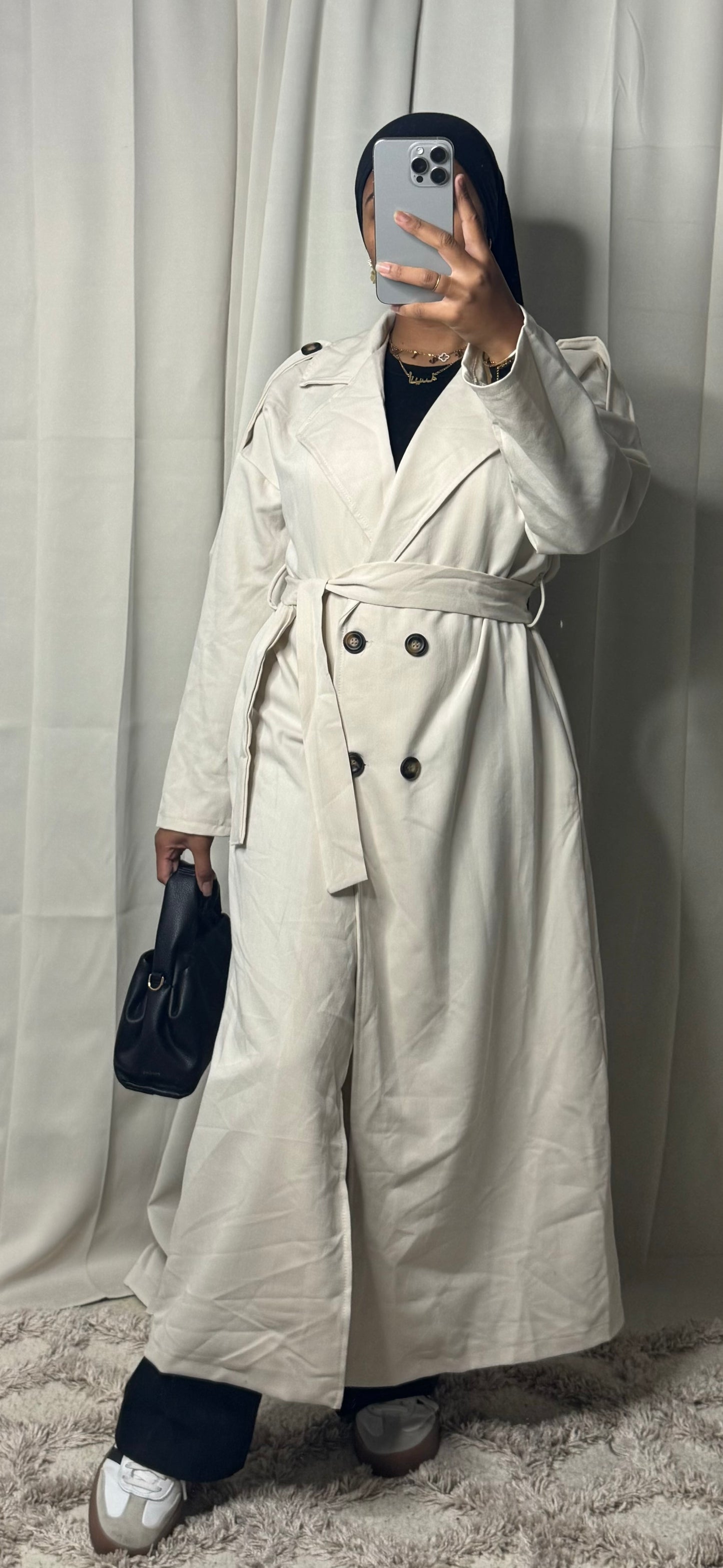 Trench long - BEIGE