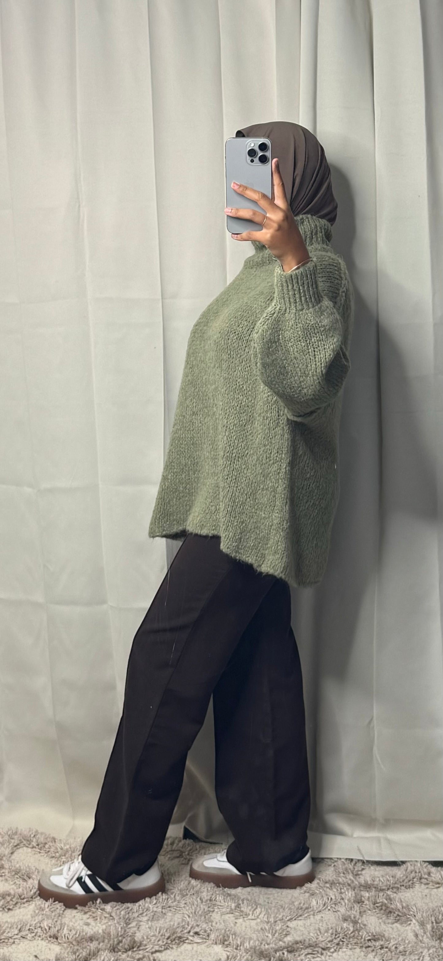 Pull TEDDY - PISTACHE