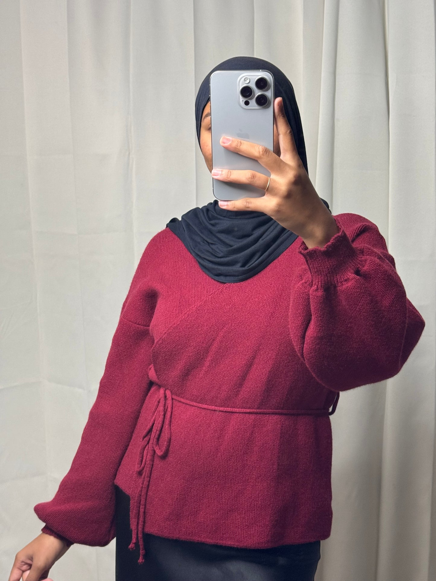 Cardigan SOFYA - BORDEAU