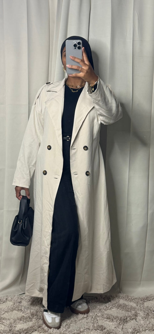 Trench long - BEIGE