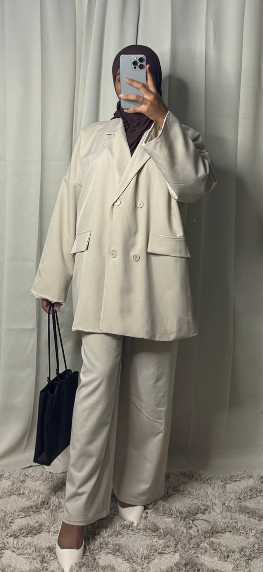 Blazer oversize - BEIGE