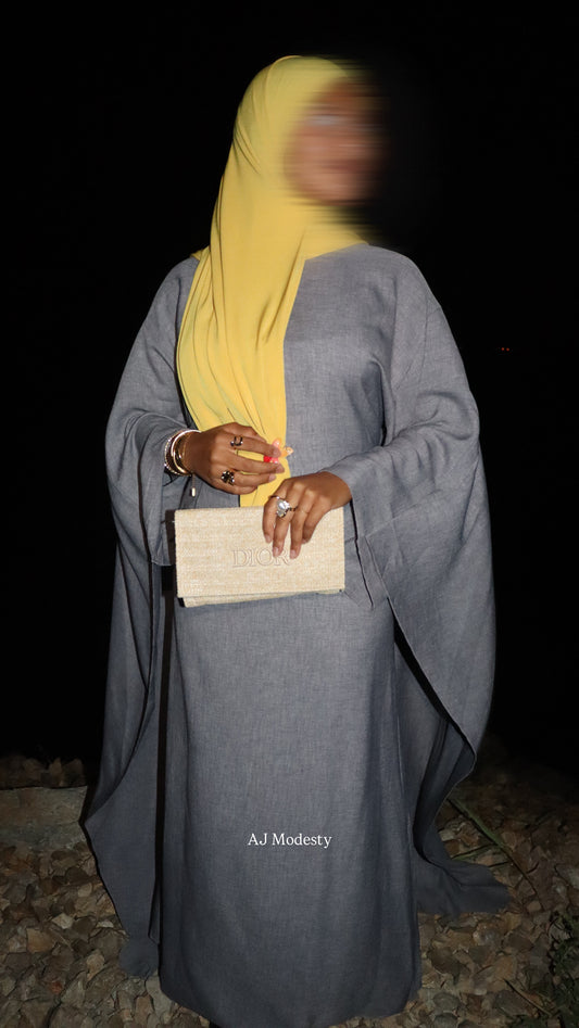 Abaya CAPE - GRISE