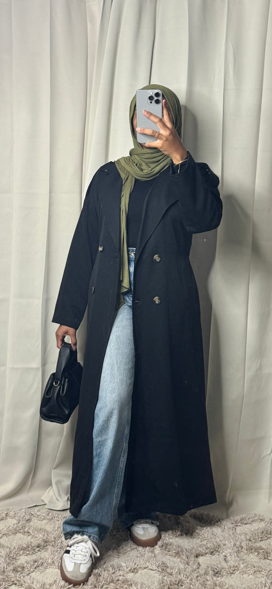 Trench long - NOIR