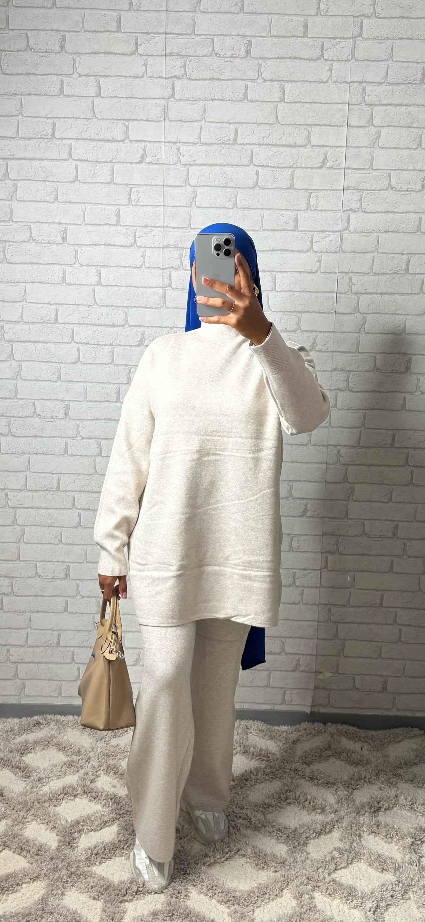 Ensemble effet CACHEMIRE - BEIGE