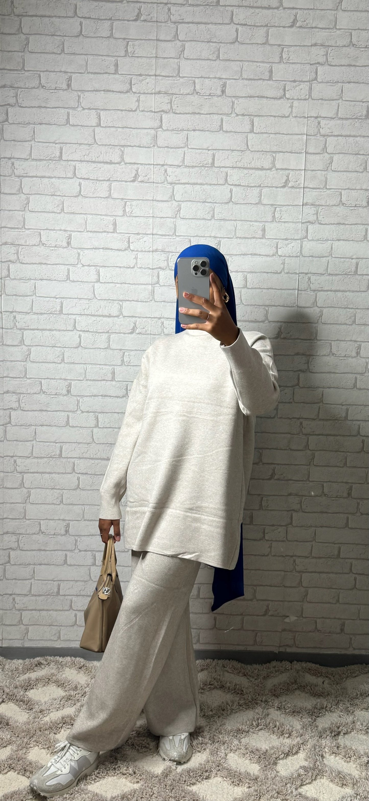 Ensemble effet CACHEMIRE - BEIGE