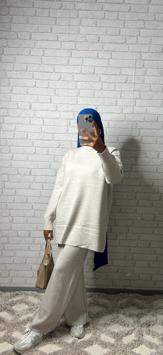 Ensemble effet CACHEMIRE - BEIGE